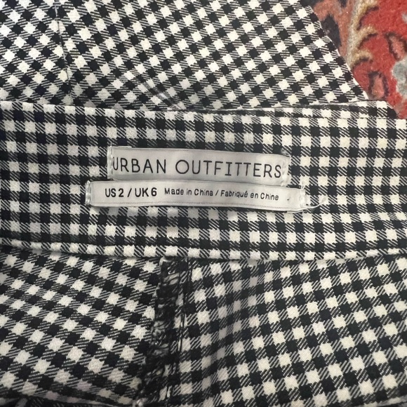 Urban Outfitters black and white checkered print pants - Picture 3 of 3